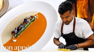 A Day at Chicago’s Only Michelin Star Indian Restaurant  On The Line  Bon Appétit [upl. by Yecnahc]