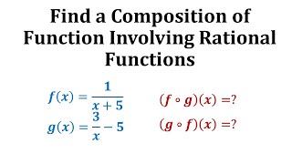 Ex Find a Composition of Functions Involving Rational Functions [upl. by Tedmann]