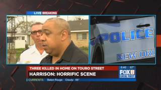 New Orleans police chief discusses Gentilly triple homicide [upl. by Otxis]