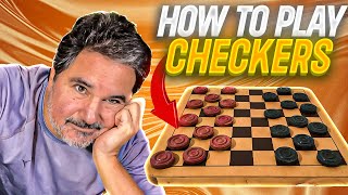 How To Play Checkers For Beginners SUPER SIMPLE Lesson Draughts [upl. by Flann]