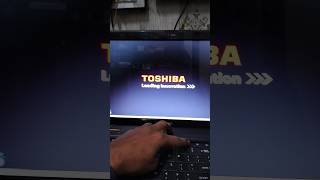 How to open boot menu in Toshiba laptops shorts [upl. by Hanley913]