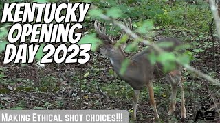 Kentucky DEER SEASON Opening Day 2023  Bow Hunting Taking an ETHICAL Shot [upl. by Bowerman504]