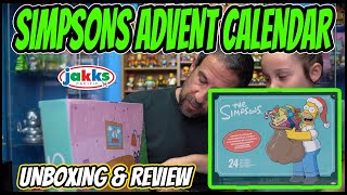 OOPS we already opened the Simpsons Christmas Advent calendar from JAKKS Pacific thesimpsons [upl. by Ayikin338]