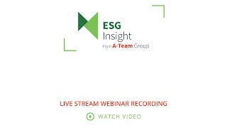 ATeam LIVE Webinar How to develop a reporting framework for ESG disclosure regulation [upl. by Nordna]