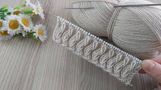 İki şiş kolay örgü yelek model anlatımı ✅Easy knitting crochet [upl. by Auqenahc]