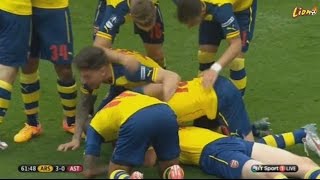 Arsenal vs Aston Villa 40 Per Mertesacker Goals amp Highlights • FA Cup Final 30052015 HD [upl. by Yerga654]