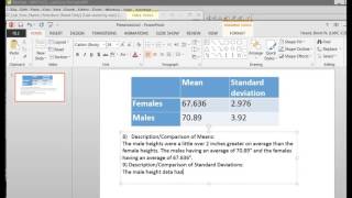 Comparing the Mean and Standard Deviation of Two Data Sets [upl. by Seabury]