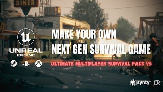 UE5  UE4 Ultimate Multiplayer Survival Pack V5  Gameplay Trailer [upl. by Emelun]