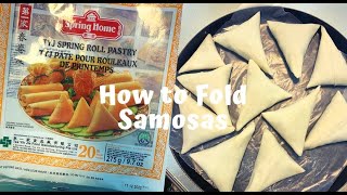 How to Fold Samosas  Quick and Easy Technique [upl. by Tavis]