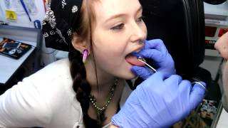 Zoies Tongue Piercing [upl. by Vey]