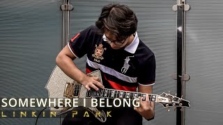 Somewhere I Belong  Linkin Park  Electric Guitar Cover By Rafay Zubair [upl. by Lucchesi]