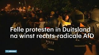 Fel protest in Duitsland na verkiezingswinst rechtsradicale AfD  RTL NIEUWS [upl. by Aikemahs284]