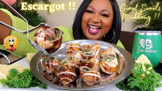 GIANT SNAILS MUKBANG   ESCARGOT SEAFOOD BOIL MUKBANG  EATING SHOW 먹방쇼 [upl. by Erdnaxela]