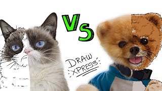 PERROS vs GATOS 🐶vs🐱  Draw My Life [upl. by Hiro]