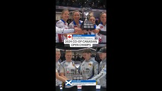 Team Homan and Team Mouat defended titles  2024 Coop Canadian Open [upl. by Llehcar]