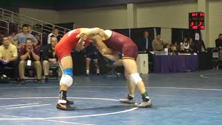 125 lbs quarter finals Zachary Sanders Minnesota vs Frank Perrelli Cornell [upl. by Enyleve]