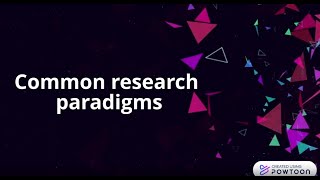 Common research paradigms [upl. by Ummersen]