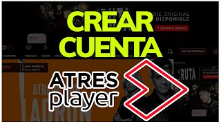 ➡️ Cómo CREAR CUENTA en ATRESPLAYER en 2024  Registrarse GRATIS en ATRESMedia [upl. by Sidell]