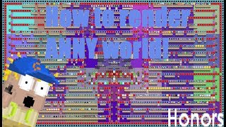 How to RENDER ANNY WORLD IN Growtopia  Growtopia [upl. by Aneele]