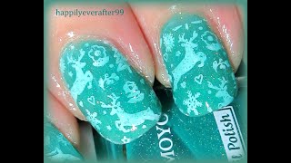 Winter Themed Pond Manicure Technique using Maniology MXM116 [upl. by Gorden]