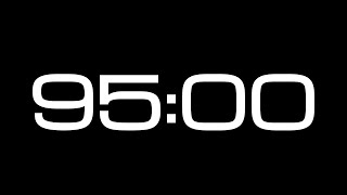 95 Minute Countdown Timer  NO SOUND [upl. by Iona]