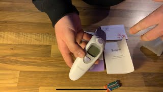 HYLOGY Thermometer Fever Digital Medical Forehead and Ear Thermometer unboxing and instructions [upl. by Notnroht274]