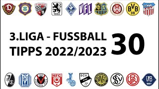 FussballTipps 3Liga  30Spieltag  Saison 20222023 [upl. by Atla328]