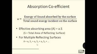 AP141 Reverberation Time and Sabines Formula [upl. by Notsnarc672]