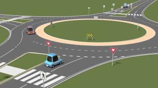 Yield Enter and Exit Roundabout [upl. by Airla]