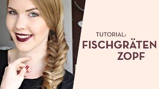 Fischgrätenzopf flechten  ZweiMinuten HairTutorial mit Kalilopii [upl. by Fremont]