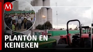 Cebaderos cierran planta de Heineken en Hidalgo exigen pago justo [upl. by Shina283]