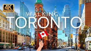 🇨🇦 TORONTO Canada 4K Walking Tour  Downtown Financial District City Walk 4K Ultra HDR60fps [upl. by Pang707]