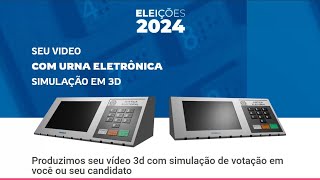 Animação urna eletrônica para vereador deputado etc [upl. by Eleik893]