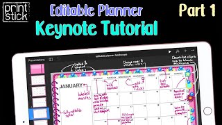 How to Make your Own Digital Planner  Keynote Editable Planner PART 1 [upl. by Anertal283]