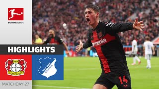 Another CRAZY Leverkusen Comeback  Leverkusen  Hoffenheim 21  Highlights  MD 27 – BL 2324 [upl. by Marcelline]