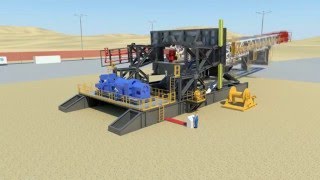 Drillmec Land Rig HSL 2000HP drawwork on ground floor 2016 [upl. by Demakis79]