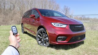 2022 Chrysler Pacifica Limited AWD S Appearance Start Up Walkaround POV Test Drive and Review [upl. by Enelyw]