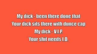 My Dick  Mickey Avalon Lyrics [upl. by Fiester]