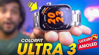 The Best LUXURY AMOLED Smartwatch You Can Buy ⚡️ Noise Colorfit ULTRA 3 Smartwatch Review [upl. by Jemmy]