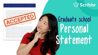 How to Write a Personal Statement for Graduate School  Scribbr 🎓 [upl. by Herrle]