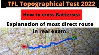 TFL Topographical test 2022 How to solve long routes Explanation of most direct route in real exam [upl. by Shipman]