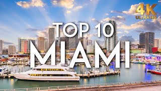 TOP 10 Things to do in MIAMI  Florida Travel Guide 4K [upl. by Ardisj]