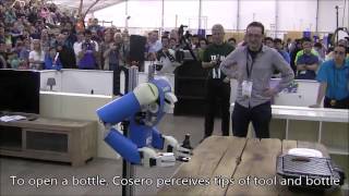 Humanoids 2014 Demonstrating Adaptive ToolUse with an Anthropomorphic Service Robot [upl. by Dirfliw]