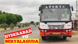 Hyderabad To Miryalaguda Super Luxury Bus Journey [upl. by Troth577]