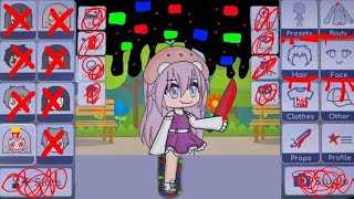 scary gacha life glich😨😱 she not normal  gacha life  horror  fake [upl. by Dnaloy]