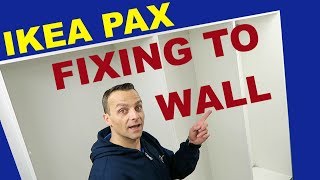 Ikea Pax wardrobes fixing to wall [upl. by Iliram]