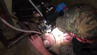 Oil Burner Maintenance  How To Clean a Home Heating Oil Boiler [upl. by Eniagrom330]