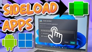 Sideload Android apps on Windows 11  APK Installer on WSA [upl. by Pearman471]