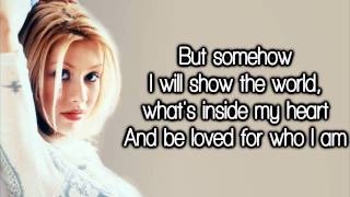 Christina Aguilera  Reflection Lyrics HD [upl. by Ilocin]