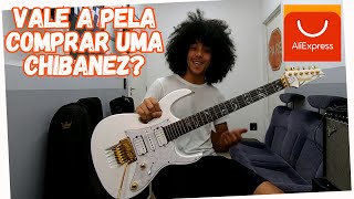 Review Ibanez Jem 7V Signature Steve Vai RÉPLICA do Aliexpress  Captadores Malagoli EVO [upl. by Reeve8]